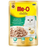 Me-O Delite Tuna with Chicken Flake in Jelly Cat Wet Food